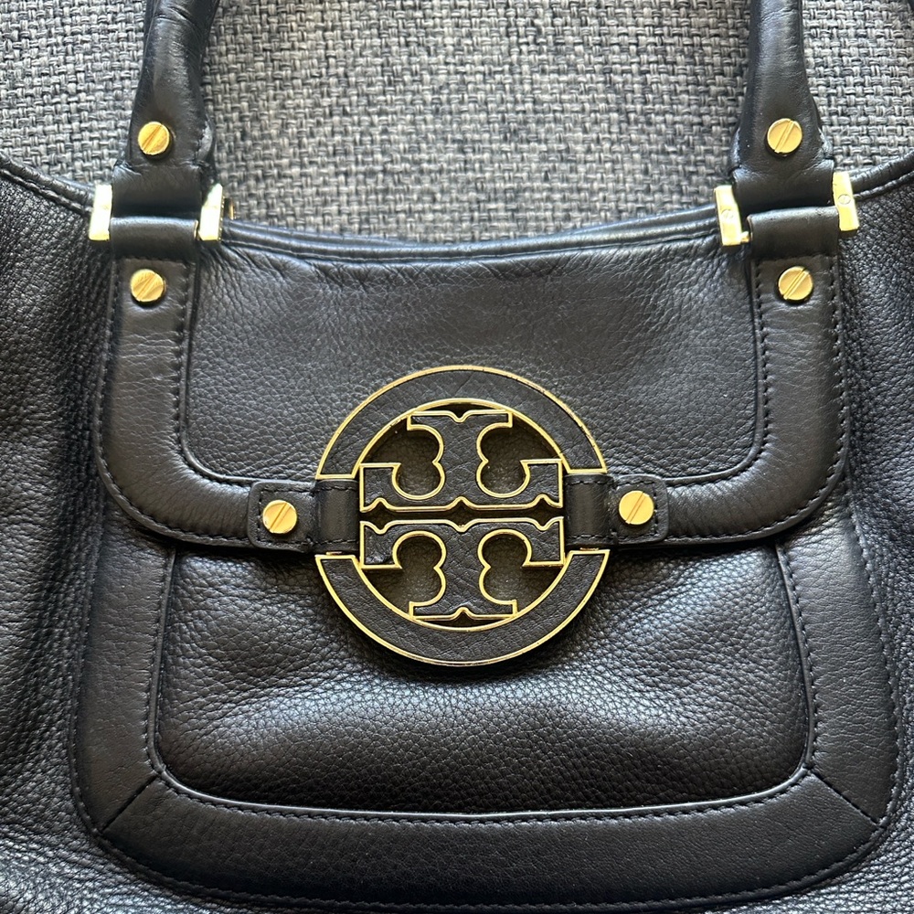 TORY BURCH Black Leather Handbag - Picture 2 of 16